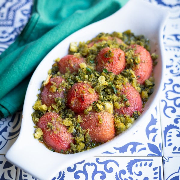 Baked Tomatoes with Coriander Crumbs