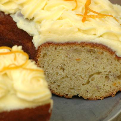 Banana and Orange Cake with Cream Cheese Icing
