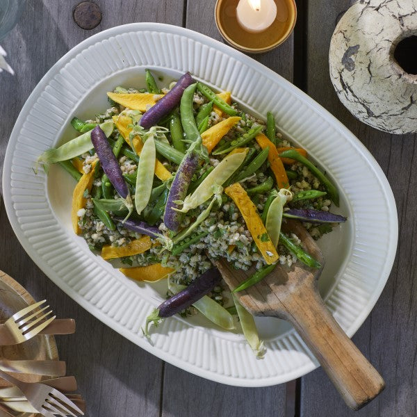 Mango, Barley and Sugar Snap Salad