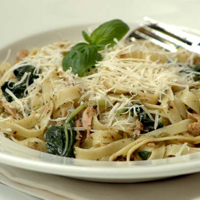 Basil Pasta with Tuna