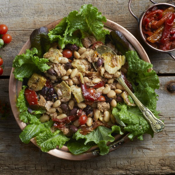 Bean Salad with Sun-Dried Tomatoes & Tuna