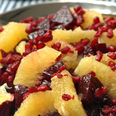 Beetroot Salad with Orange and Pomegranate