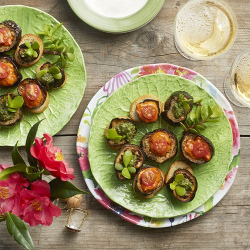 Bruschetta with Roast Aubergine and Pesto