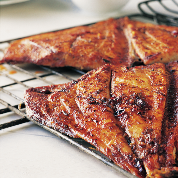 Butterflied Fish with Red Hot Marinade