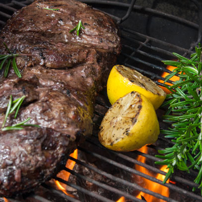 Butterflied Leg of Lamb with Sticky Plum Baste