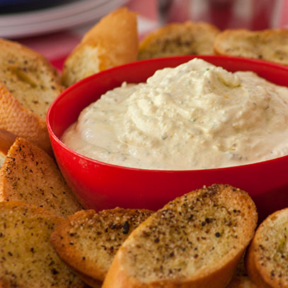 Cheese and Egg Dip with Chilli Chutney