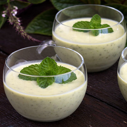 Chilled Courgette and Mint Soup