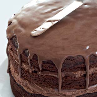 Chocolate Mousse Layer Cake