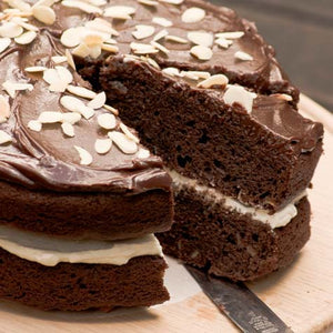 Chocolate Pear Cake with Chilli Ganache