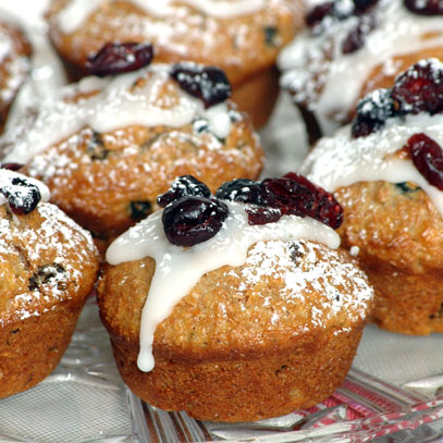 Christmas Muffins with Cranberries