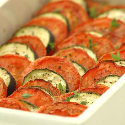 Courgette and Tomato Bake
