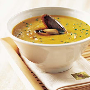 Curried Mussel Soup with Potatoes