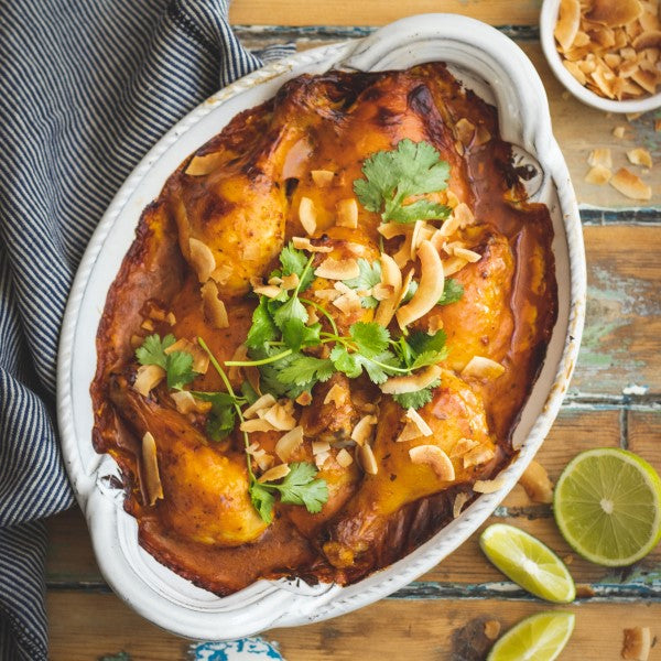 Mild Curried Coconut Chicken Bake