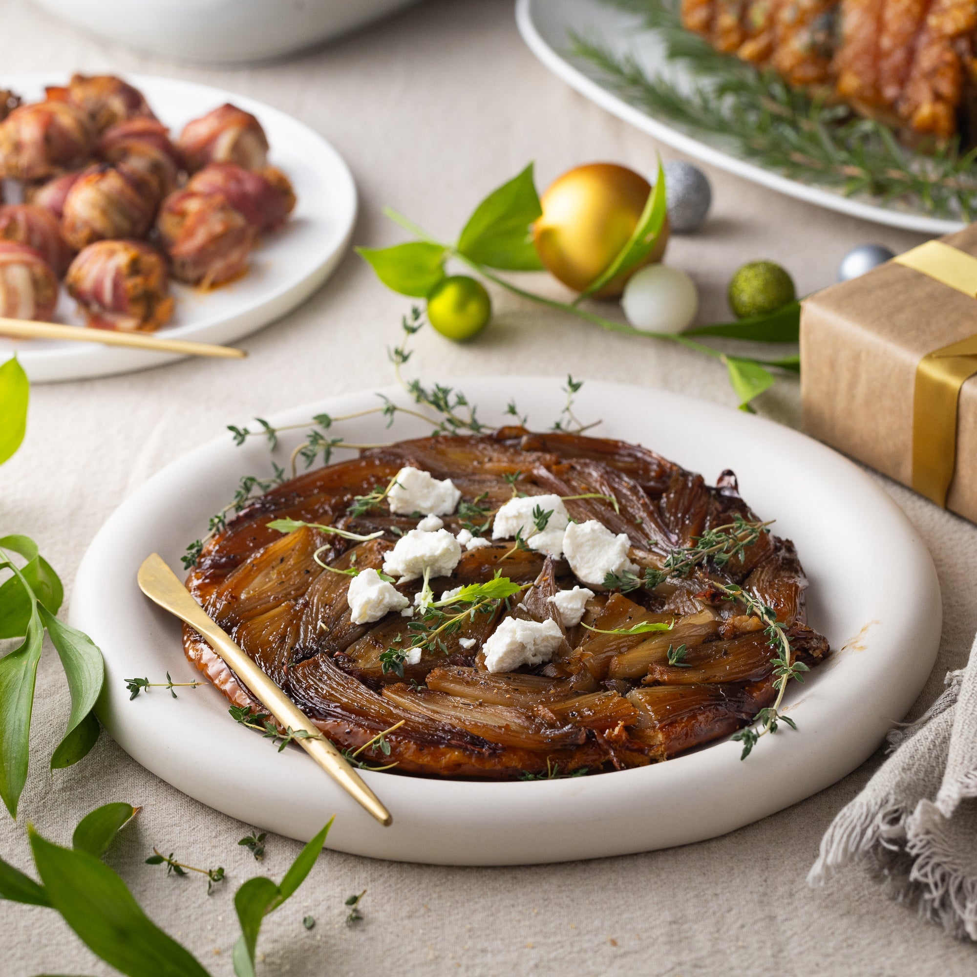 Upside Down Shallot Tart