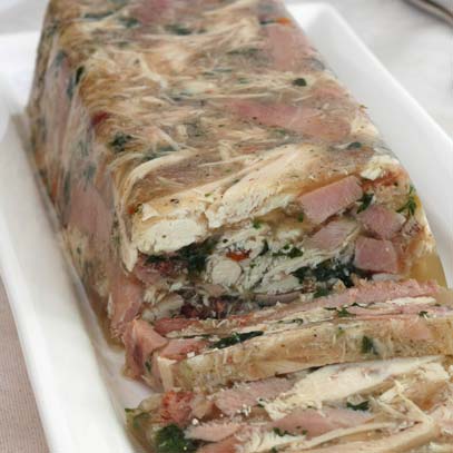 Festive Chicken and Ham Terrine