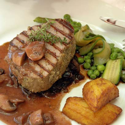 Fillet Tournedos with Red Wine Mushroom Sauce