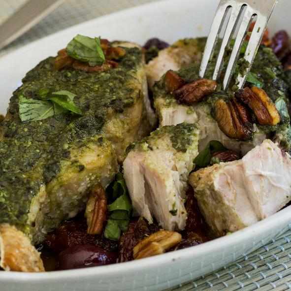Fish with Pesto Topping