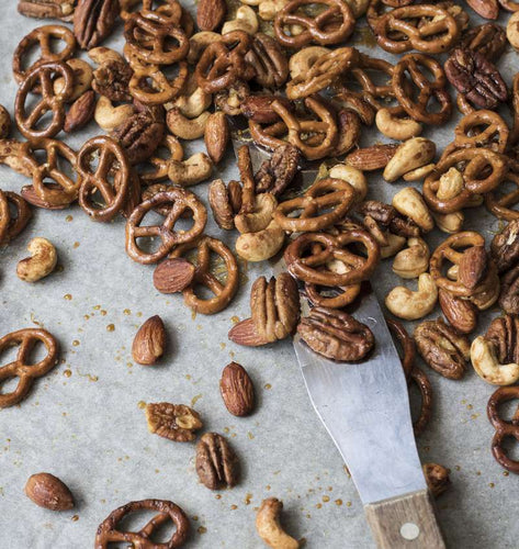 Honey Roasted Nuts and Pretzels