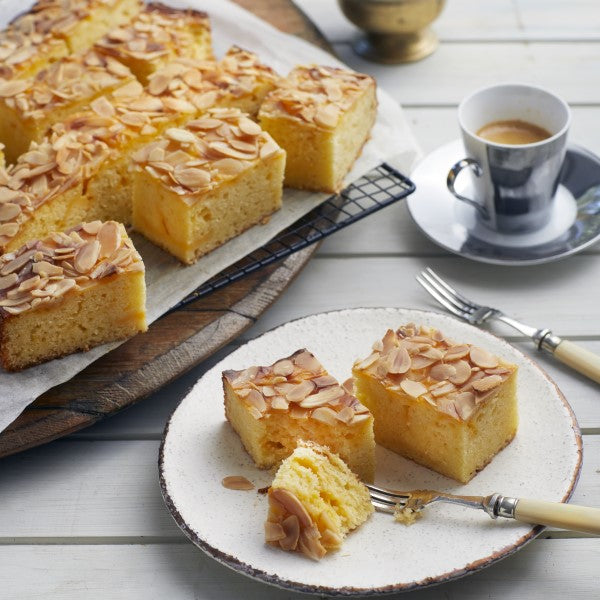 Almond Crusted Custard Tray Bake