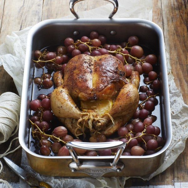 Tipsy Chicken with Red Grapes