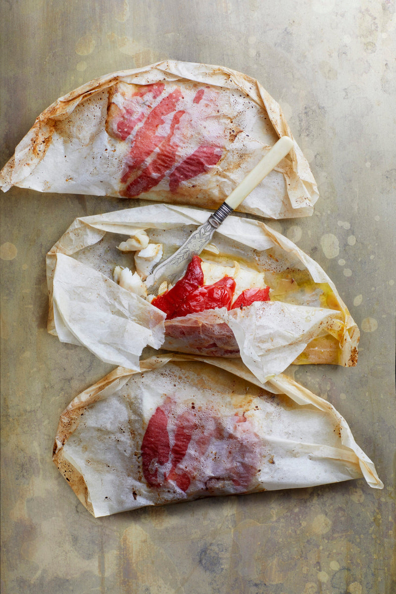 Slimmer's Fish Parcels with Bell Peppers
