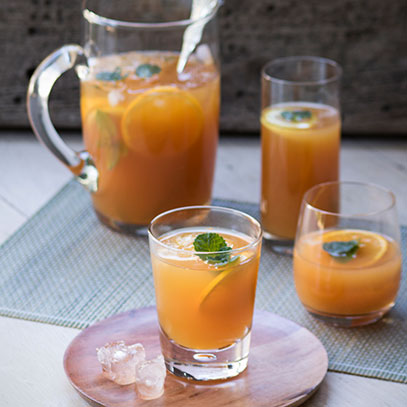 Iced Rooibos Tea with Orange, Lemon & Ginger