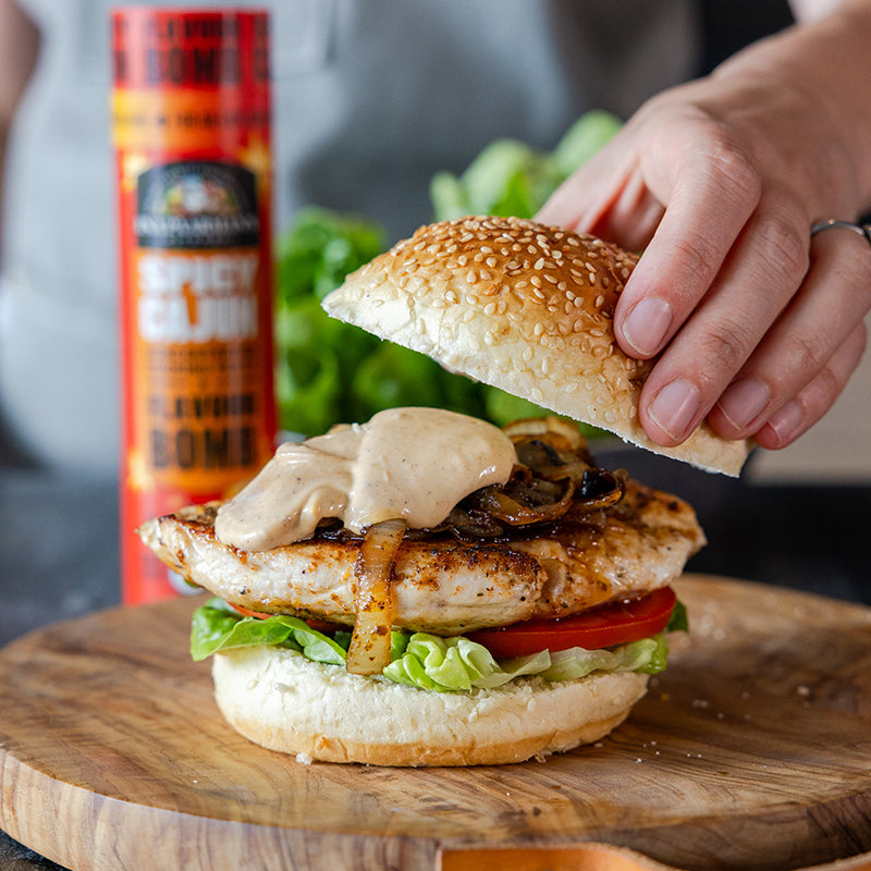 Cajun Chicken Burgers
