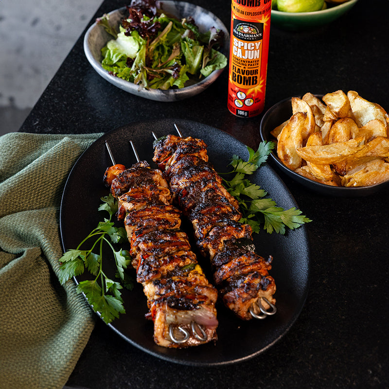 Chicken Thigh Skewers On The Braai