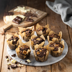 Decadent Triple Chocolate Muffins