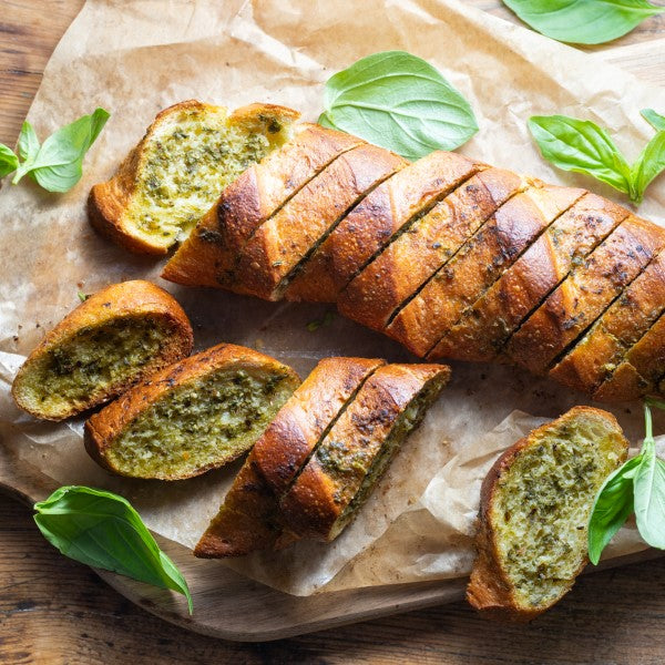 Garlic Bread with Basil Butter