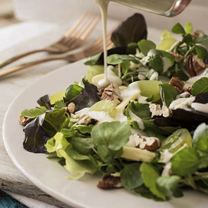 Leafy Salad with Grapes, Blue Cheese and Nuts