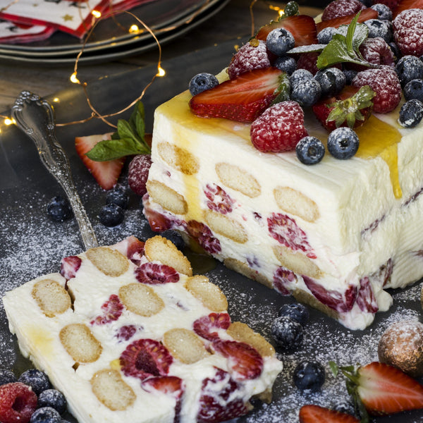 Cheesecake Trifle with Red Berries