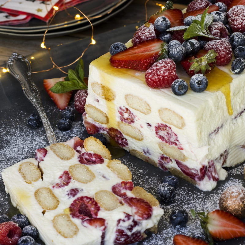 Cheesecake Trifle with Red Berries