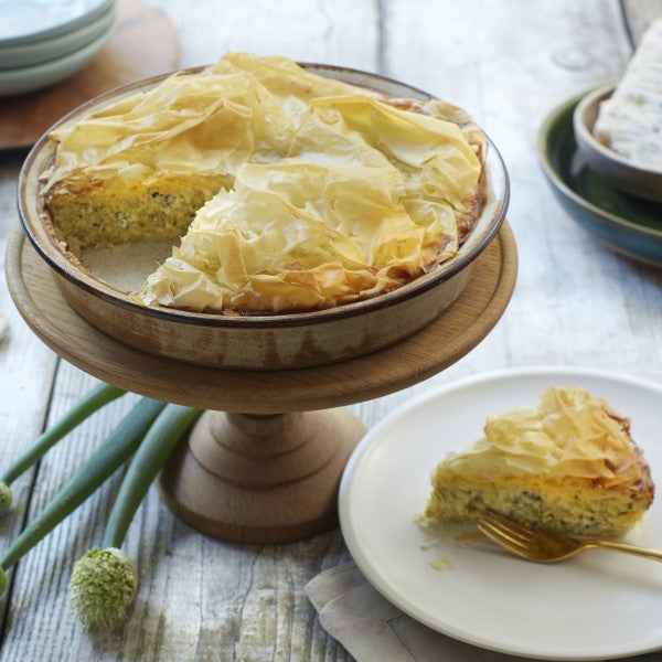 Leek and Blue Cheese Pie