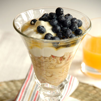 Muesli, Bircher Style with Yoghurt, Honey and Fruit