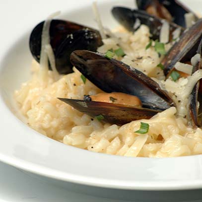 Mussel Risotto with Cheese