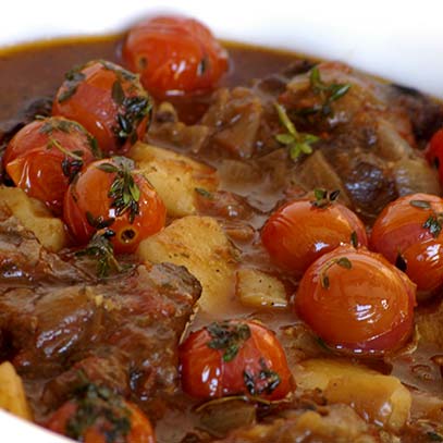 Oxtail with Tomato and Thyme