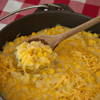 Pap (Polenta) with Fresh Mielies