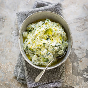 Persian Yoghurt Salad with Herbs and Cucumber
