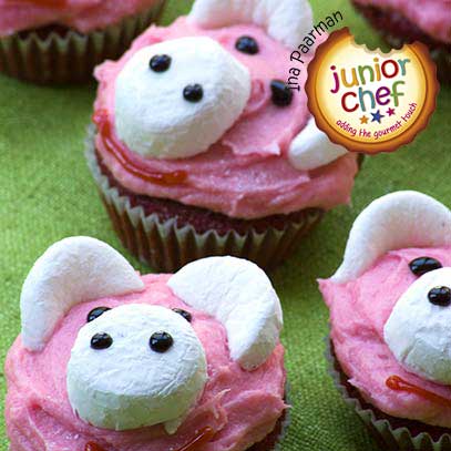 Pink Cupcake Piggies