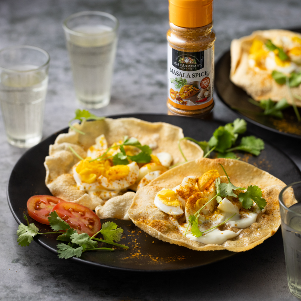 Poppadum Egg Snacks