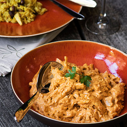 Quick Coronation Chicken with Curried Rice Salad