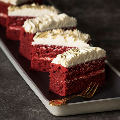 Red Velvet Cream Slices