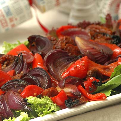 Roasted Red Pepper and Onion Salad