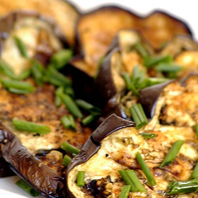 Roasted Aubergine Slices