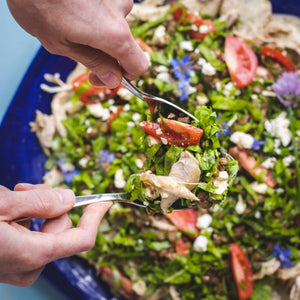 Chicken, Lentil and Spinach Salad