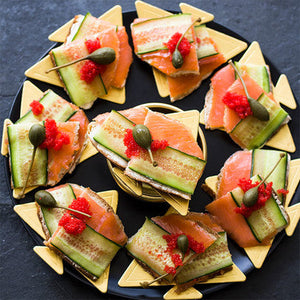 Salmon and Cucumber on Rye