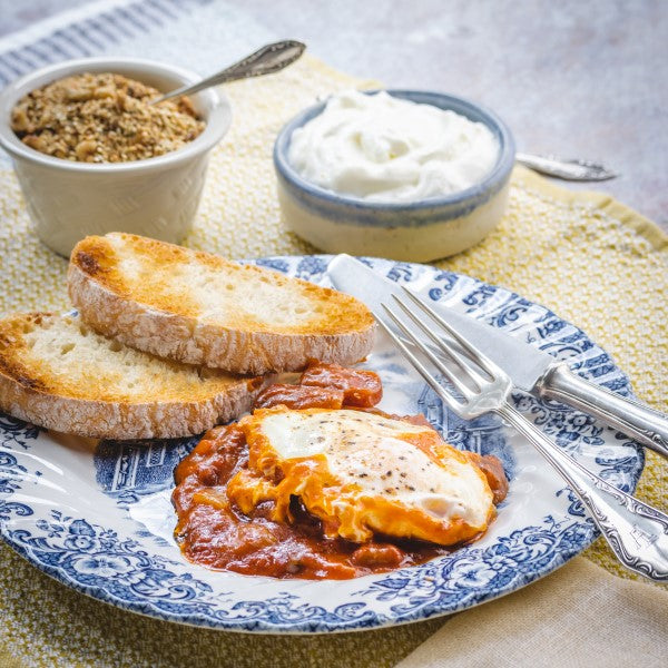 Shakshuka SA Style with Dukka