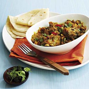 Slow Cooked Lamb Curry with Aubergine