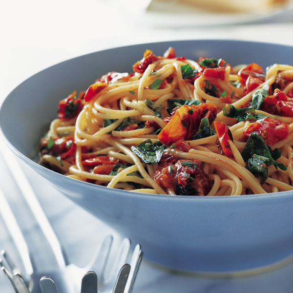 Spaghetti with Roasted Tomatoes